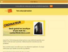 Tablet Screenshot of clicmicro.com